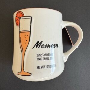 Chic White Mimosa Mug